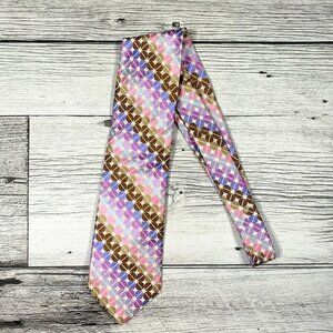 Ted Baker London 100% Silk Circle Print Tie